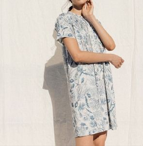 Sealife Shirt Dress - Ecru | Indi & Cold